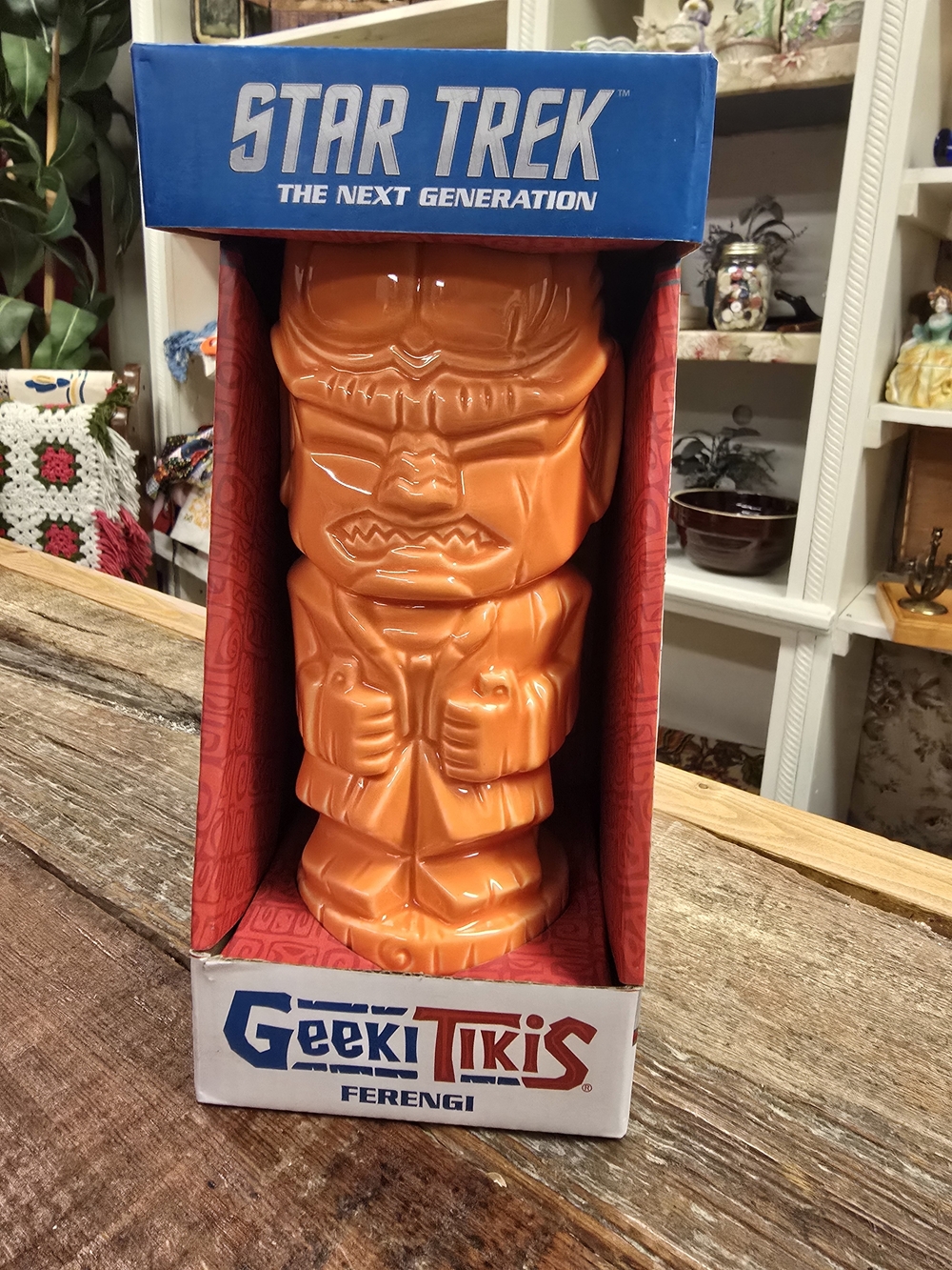 Star Trek The Next Generation Geeki Tikis Ferengi Orange Tiki Mug